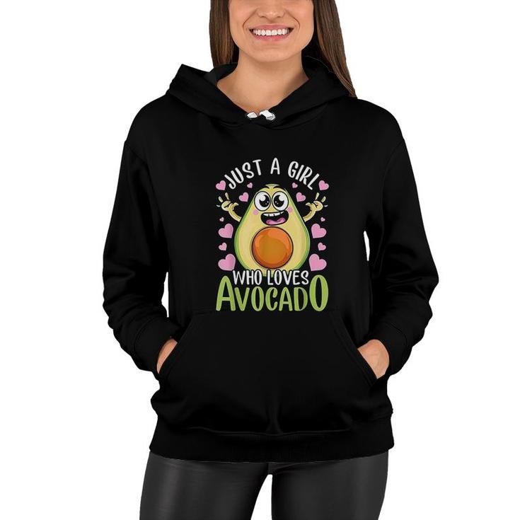 Just A Girl Who Loves Avocado Women Hoodie