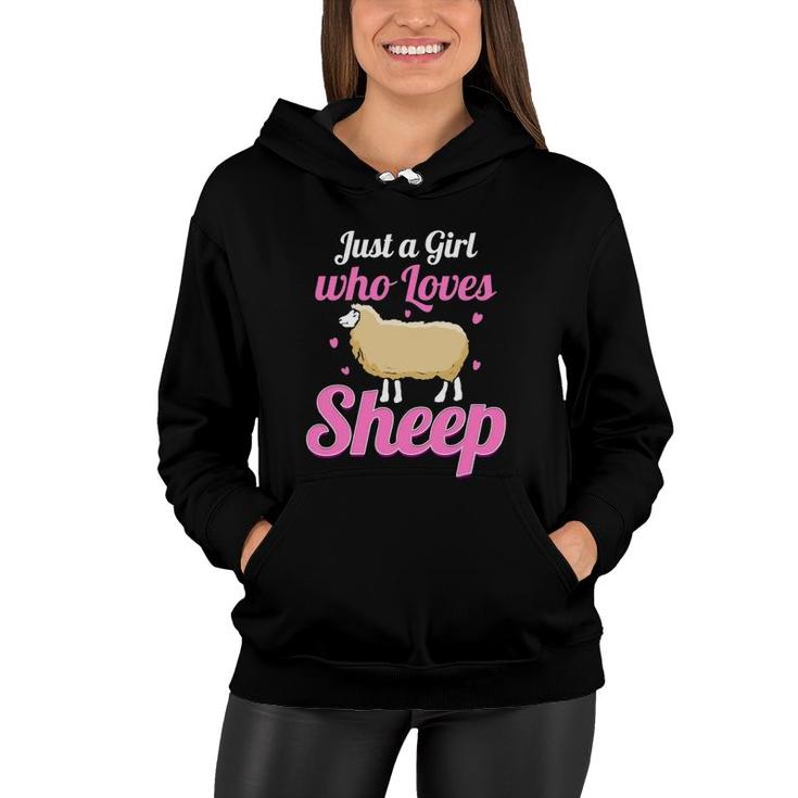 Just A Girl Who Loves Sheep Women Hoodie