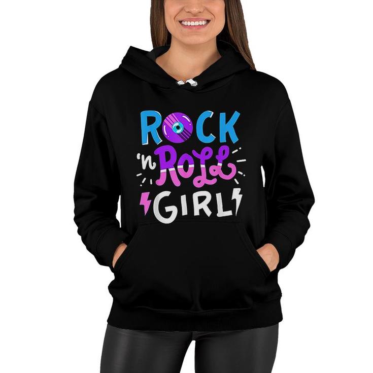 Rock N Roll Girl Music Women Hoodie
