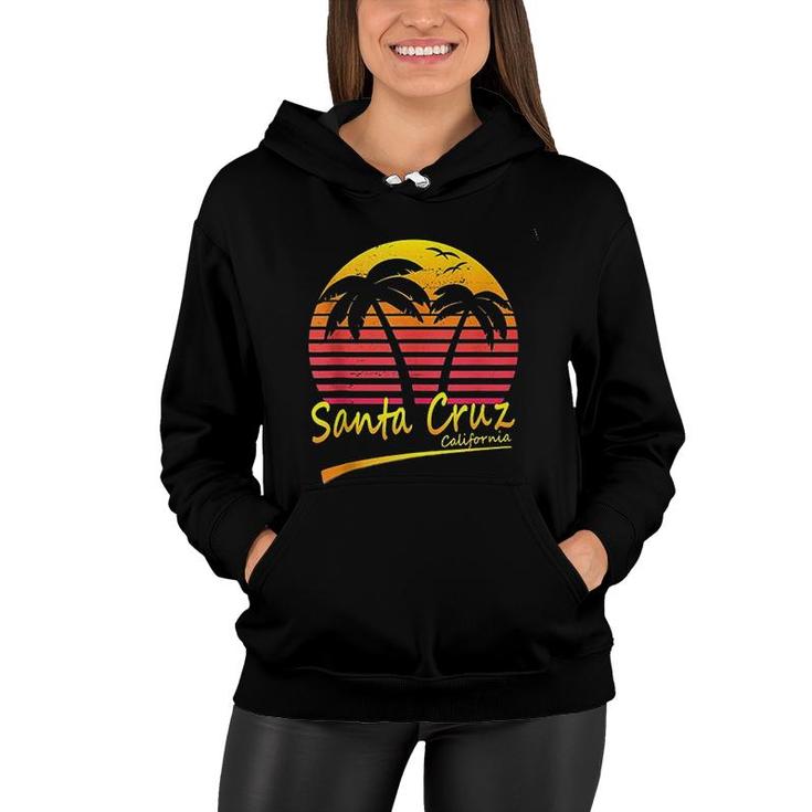Santa Cruz Beach Vintage Retro Santa Cruz Beach Women Hoodie