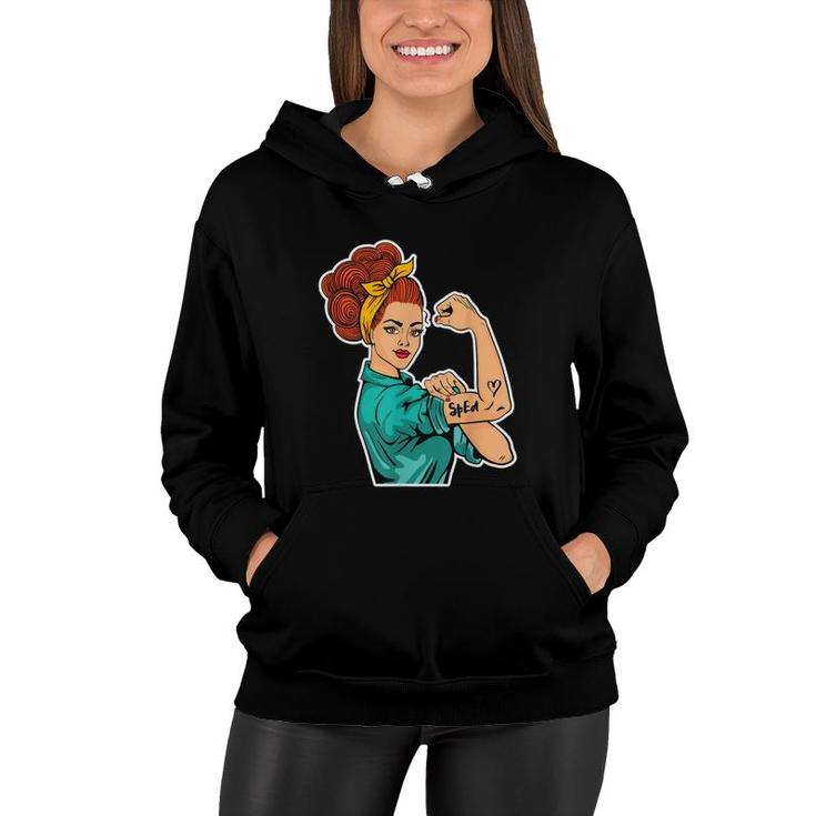 Sped Special Education Strong Girl Women Hoodie