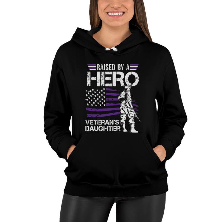 Veteran Daughter Month Of The Military Child Army Kids Women Hoodie