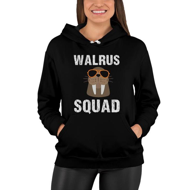 Walrus Squad Cute  Funny Sea Animal Lover Gift Kids Women Hoodie