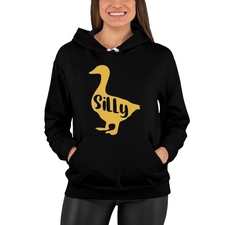 Womens Funny Goose Designs For Kids Canadian Whisperer Silly Bird  Women Hoodie