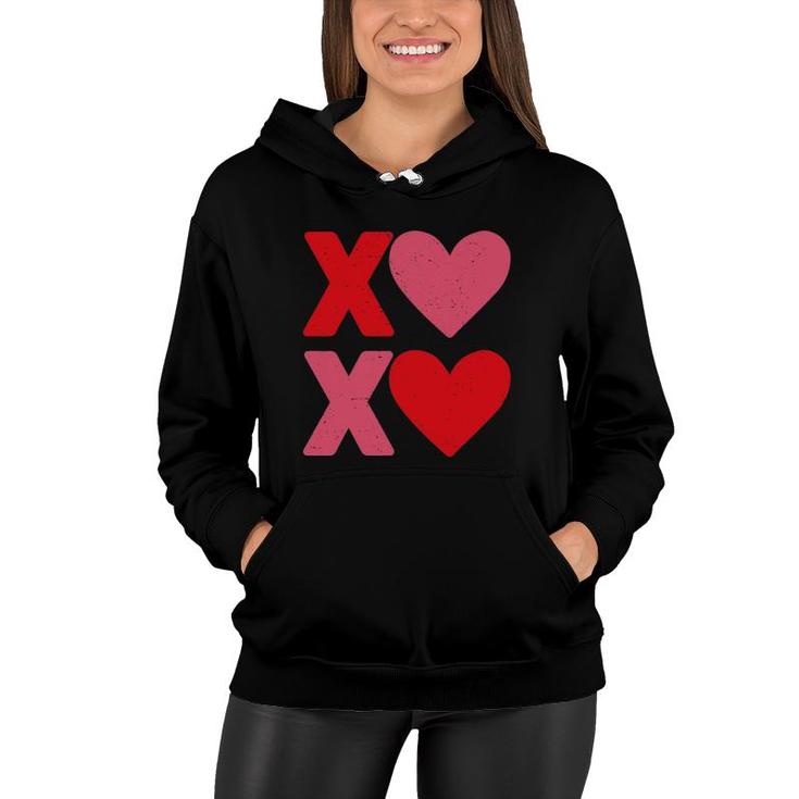 Xoxo Hearts Hugs And Kisses Funny Valentine's Day Boys Girls Boyfriend Girlfriend Women Hoodie