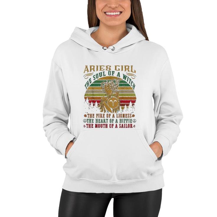 Aries Girl The Mouth Of A Sailor Women Hoodie