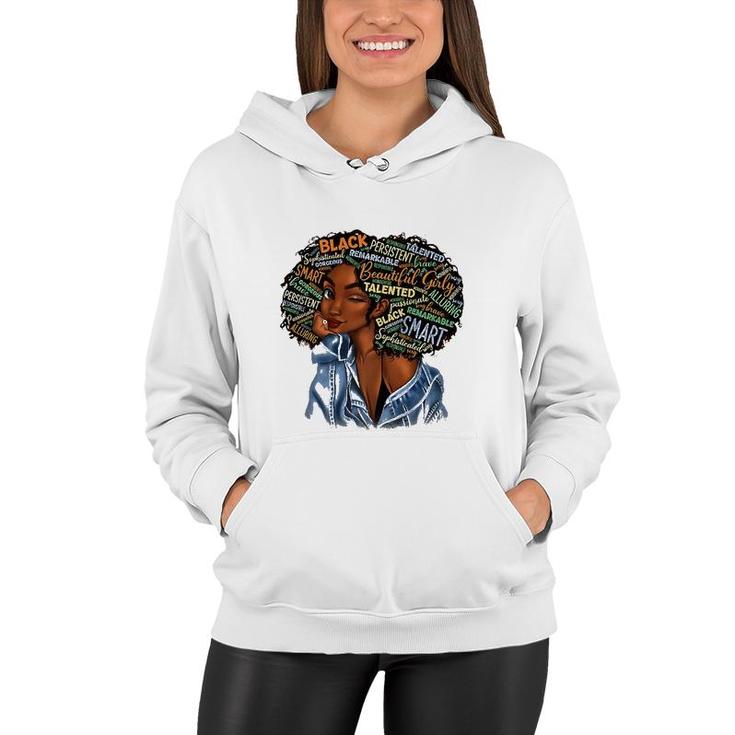 Black Smart Girls Afro Love Melanin African American Women Women Hoodie