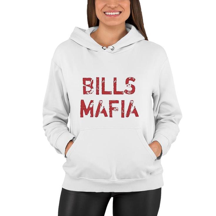 Expression Distressed Bills Mafia Red Print Mens  Women Hoodie