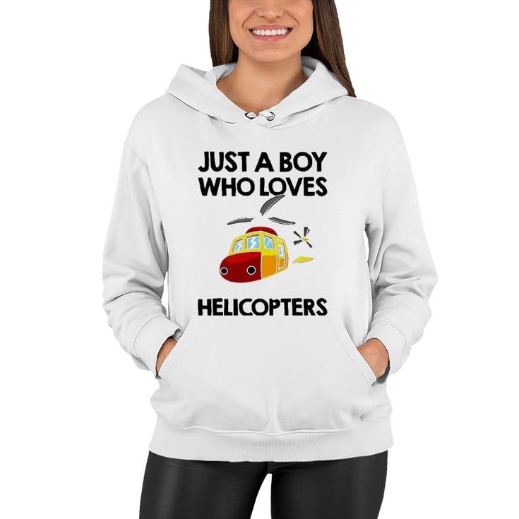 Funny Helicopter Gift Boys Toddler Kids Men Pilot Aviator Women Hoodie