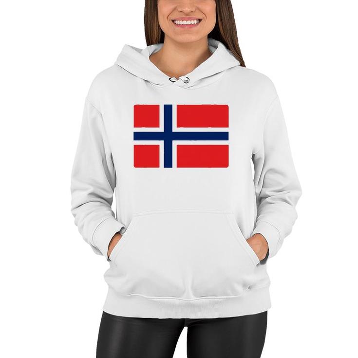 Norwegian Flag Of Norway Souvenir Gift Men Women Kids Women Hoodie