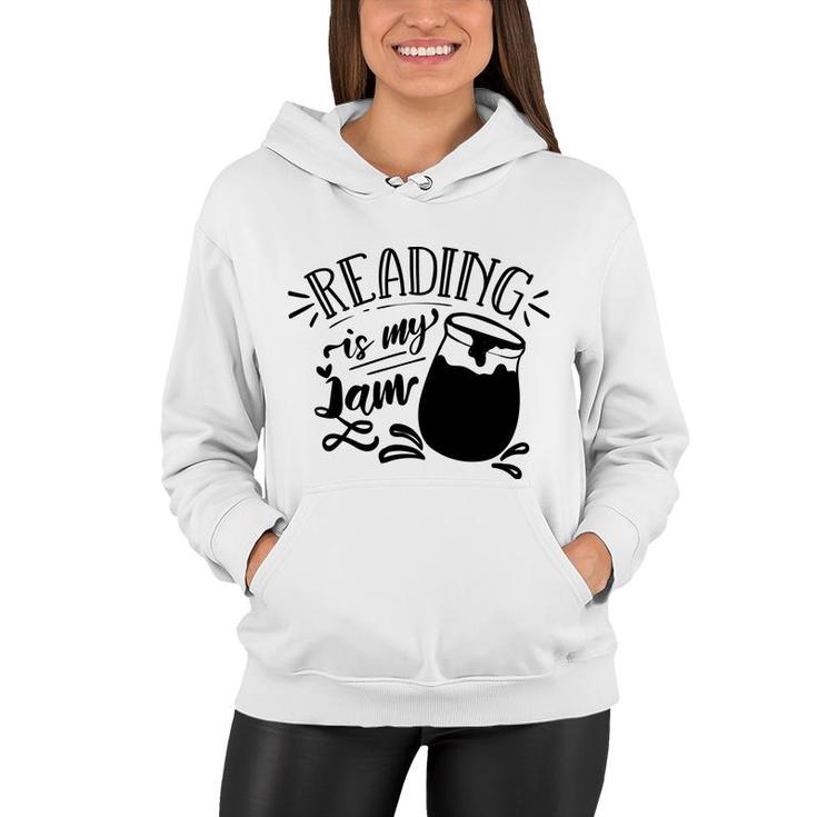 Reading Is My Jam Black Decoration Gifts Women Hoodie