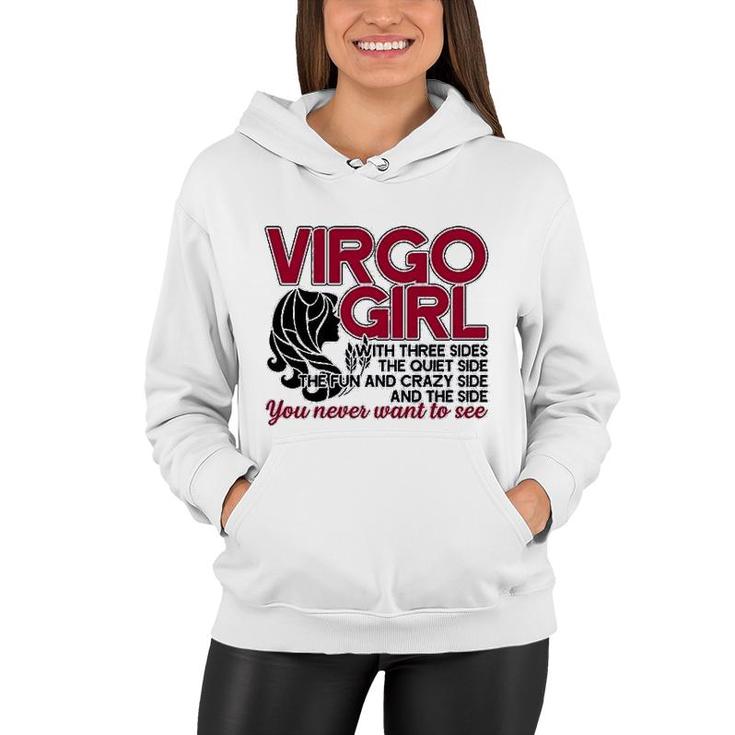 Virgo Girl Has Three Sides Women Hoodie