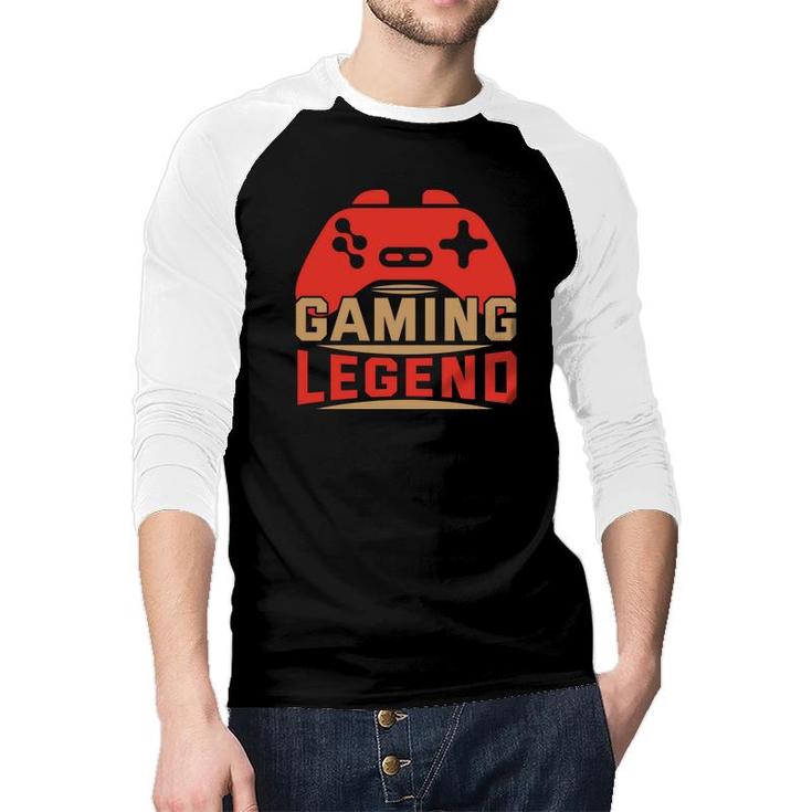 Gaming Legend Gamer Video Games Gift Boys Nager Kids Video Game Lover Raglan Baseball Shirt