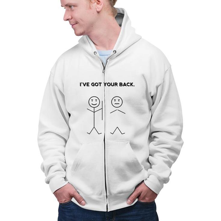 Funny For Friends Ive Got Your Back Halloween  Zip Up Hoodie