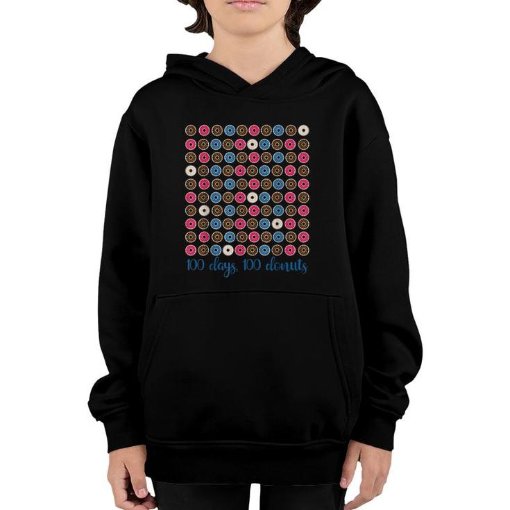 100Th Day Of School  100 Donuts Tee Youth Hoodie