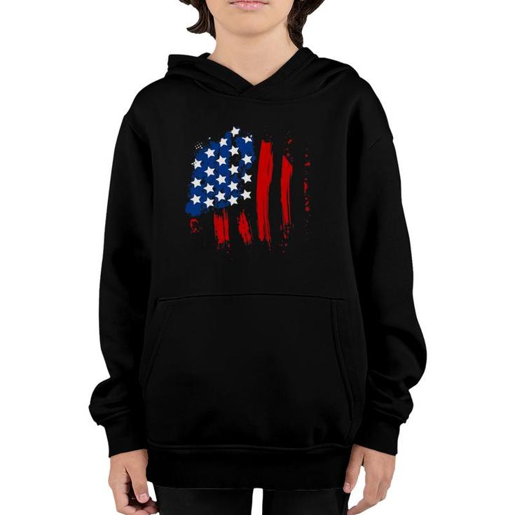 4Th Of July Mens  Graffiti 4Th Of July S Patriotic Youth Hoodie