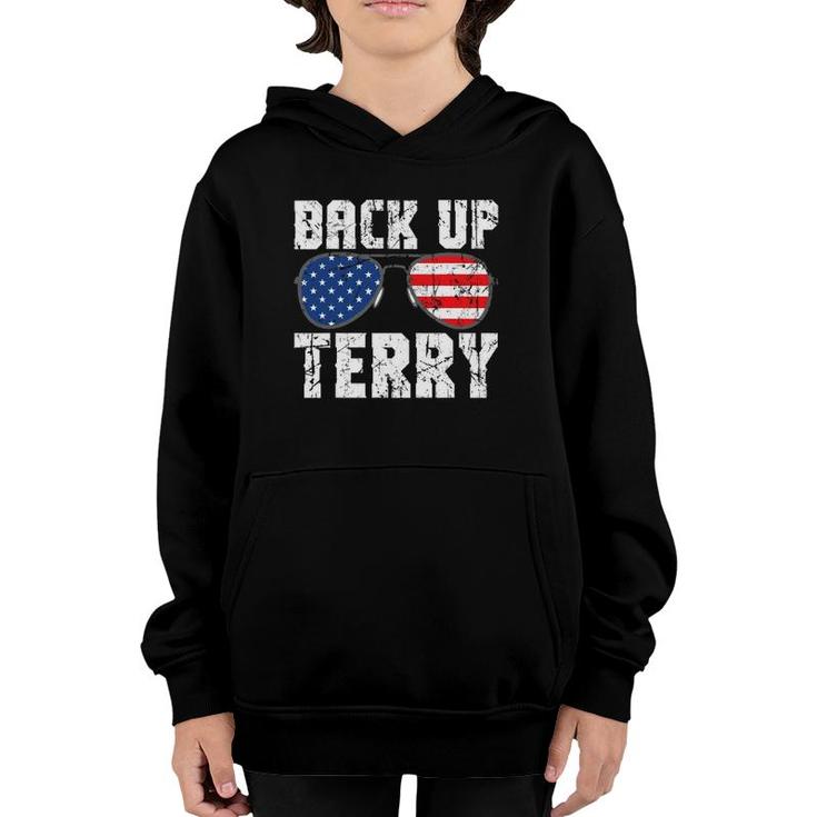 Back Up Terry American Flag Usa 4Th Of July Sunglasses Youth Hoodie