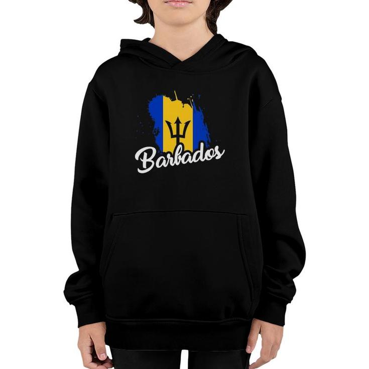 Barbados Flag Bajan Proud Roots Love Heritage Cute Youth Hoodie