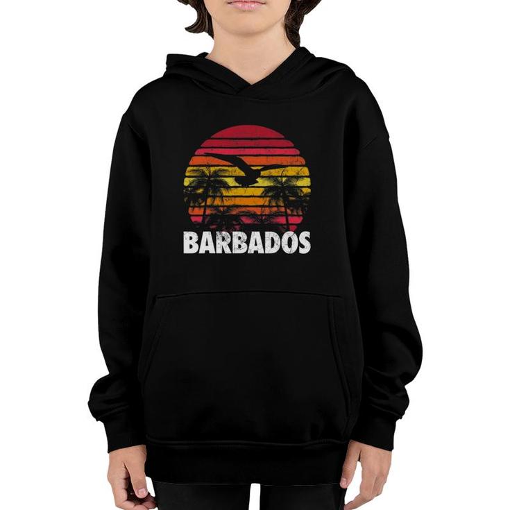 Barbados Vintage Retro Sunset 70'S 80'S Style Men Women Gift Youth Hoodie