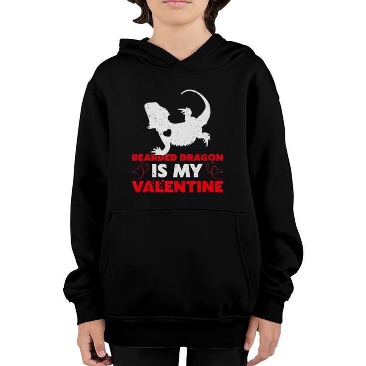 Bearded Dragon Is My Valentine Bearded Dragon Valentines Day  Youth Hoodie
