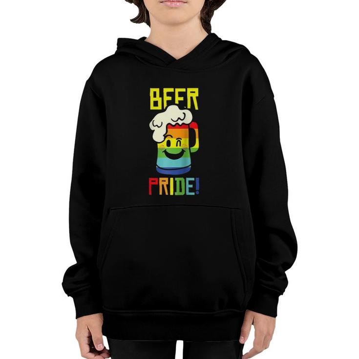 Beer Drinking Lgbt-Q Rainbow Cool Gift Raglan Baseball Tee Youth Hoodie