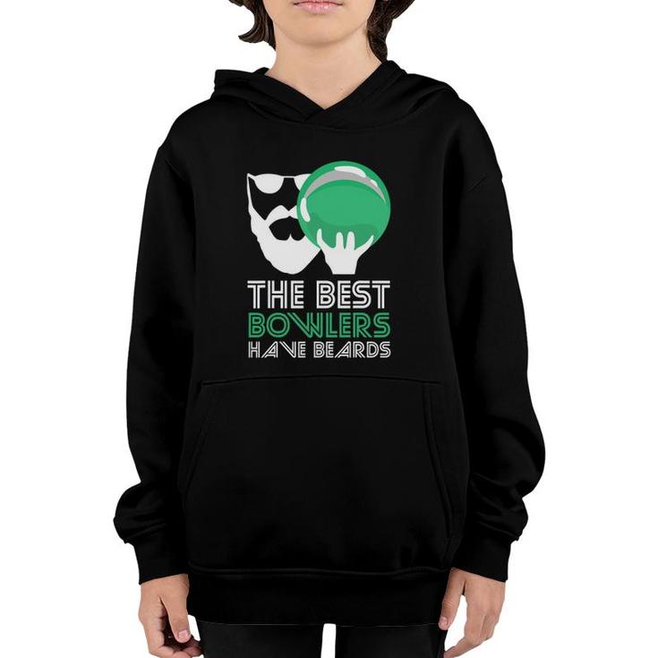 Best Bowlers Have Beards Bowling Youth Hoodie
