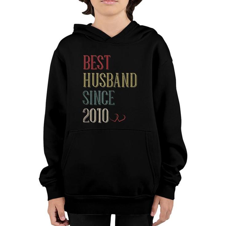 Best Husband 2010 11 Years 11Th Wedding Anniversary For Him Youth Hoodie