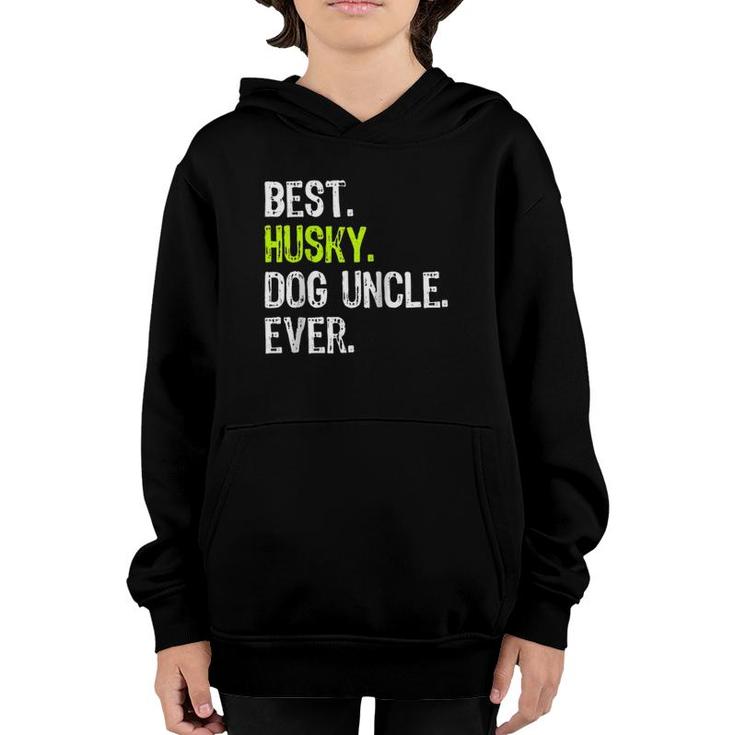 Best Husky Dog Uncle Ever Raglan Baseball Tee Youth Hoodie
