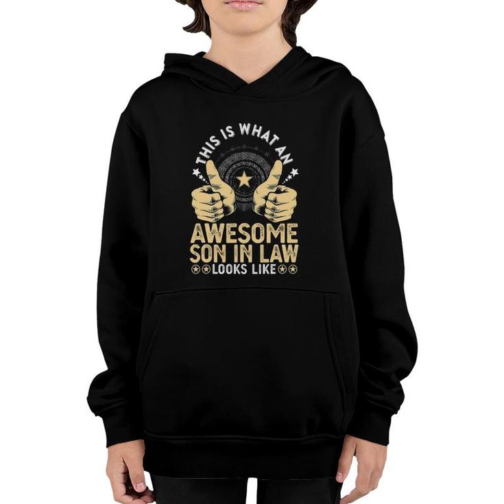 Best Son In Law Birthday Gift From Awesome Mother In Law Youth Hoodie