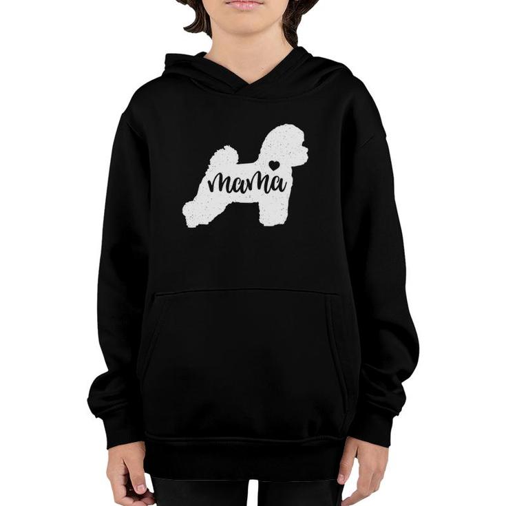 Bichon Frise Mama Mom Dog Cute Mother's Day Gift Youth Hoodie