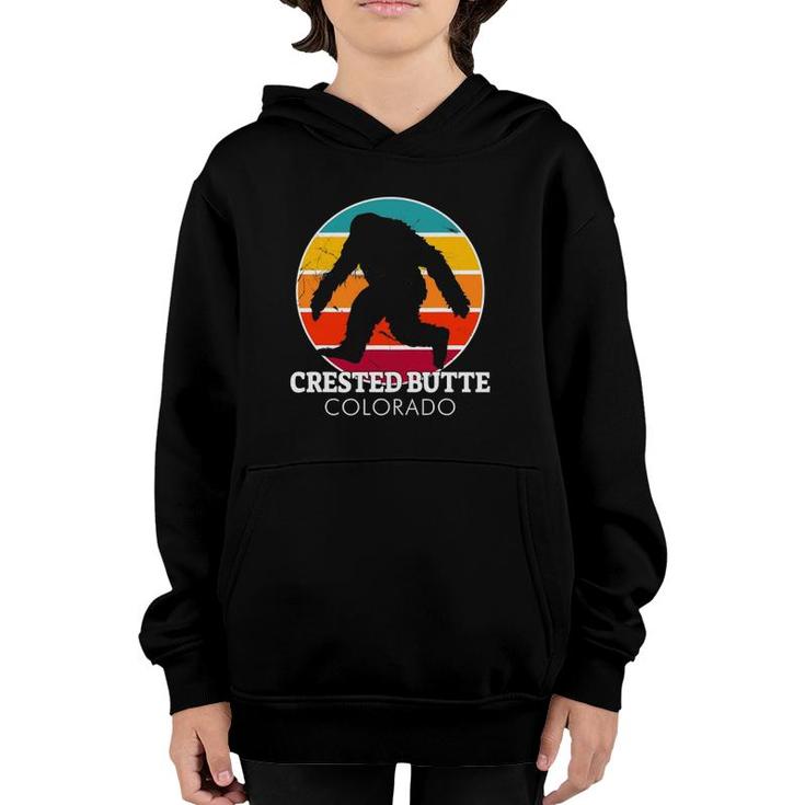 Bigfoot Crested Butte Colorado Sasquatch Youth Hoodie