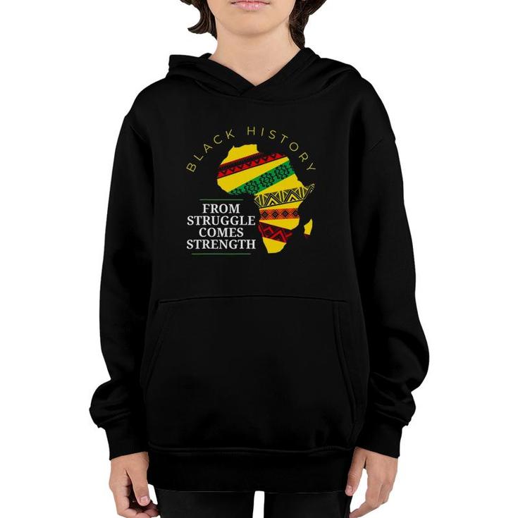 Black History African Continent Dashiki Youth Hoodie