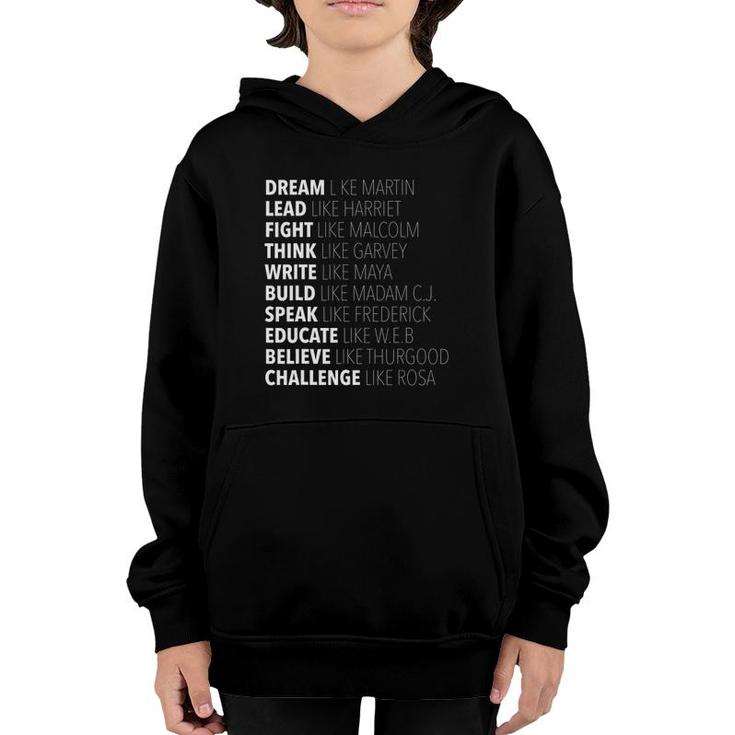 Black History Month Bhm African American Youth Hoodie