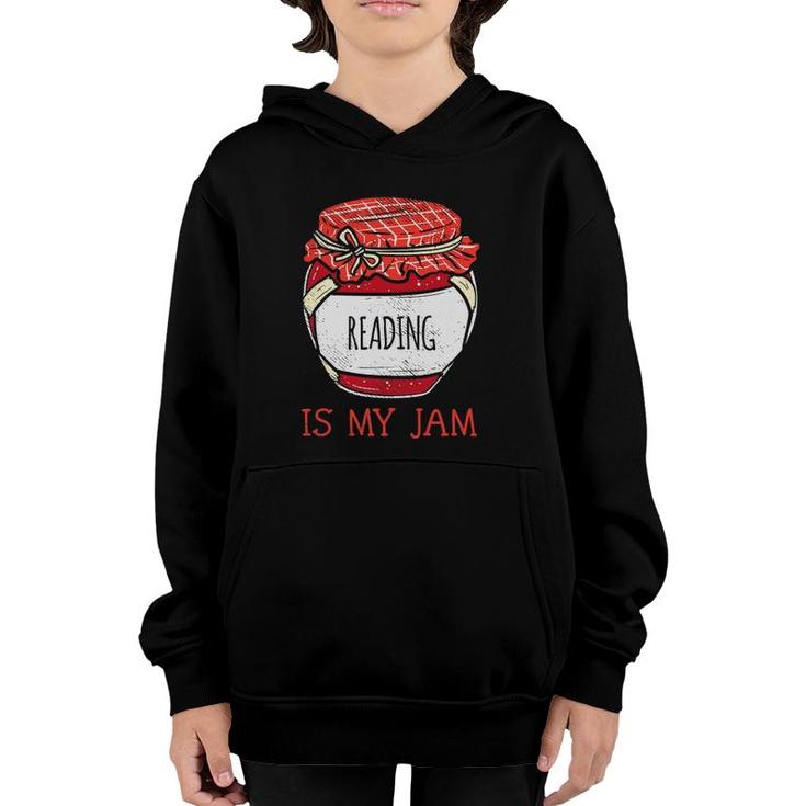 Book Lover Gift Teachers & Students Cute Reading Is My Jam Youth Hoodie
