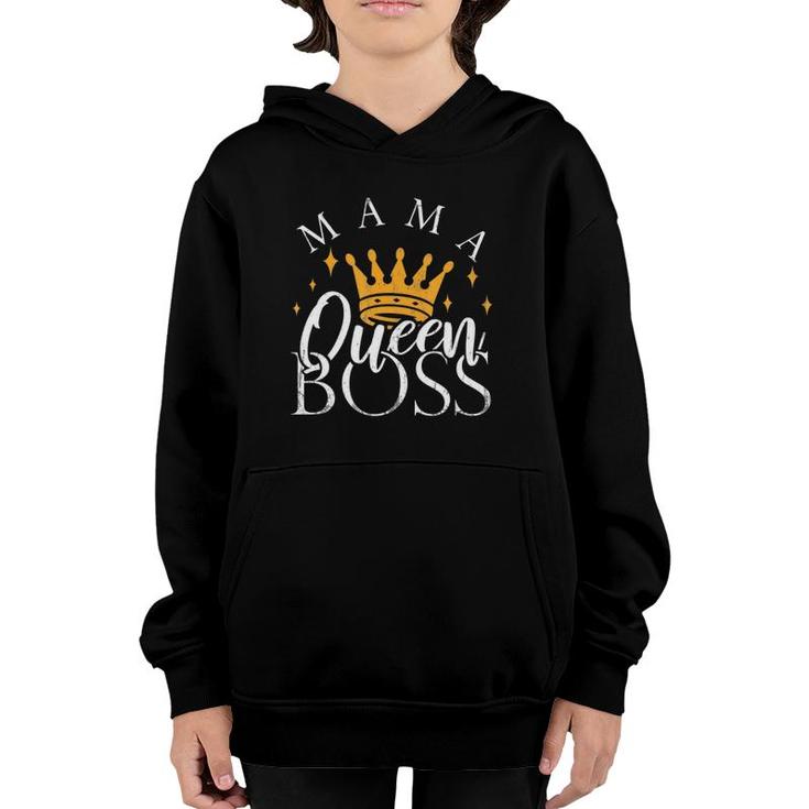 Boss Mommy  Funny Mothers Day Gift Mama Queen Perfect Youth Hoodie