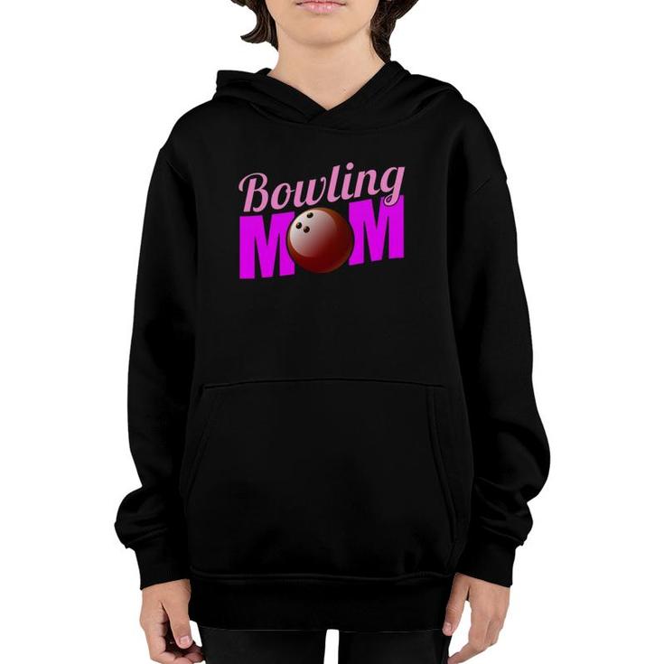 Bowling Momfunny Gift For Bowlers Youth Hoodie