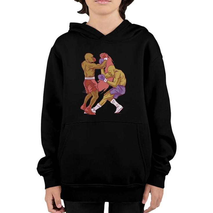 Boxers Fighting Match Boxing Lover Youth Hoodie
