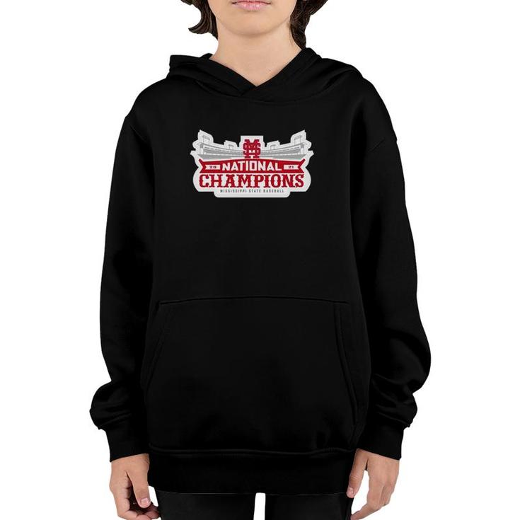 Bulldogs 2021 National Champions Mississippi State Baseball Youth Hoodie