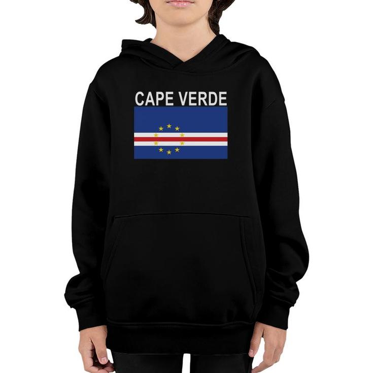 Cape Verde Flag Verdean National Pride  Youth Hoodie