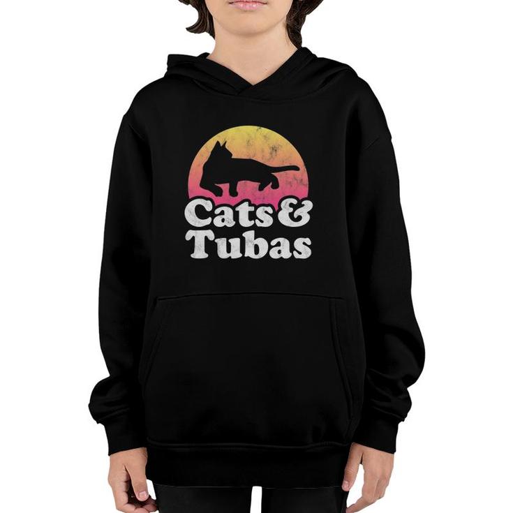 Cats And Tubas Men's Or Women's Cat And Tuba Youth Hoodie