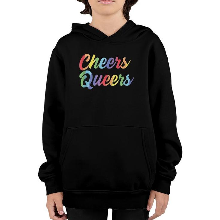 Cheers Queers Lgbt Gay Pride  Youth Hoodie