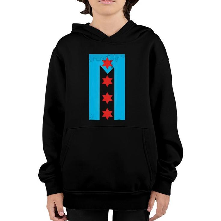 Chicago  Puerto Rico Flags Banderas Youth Hoodie