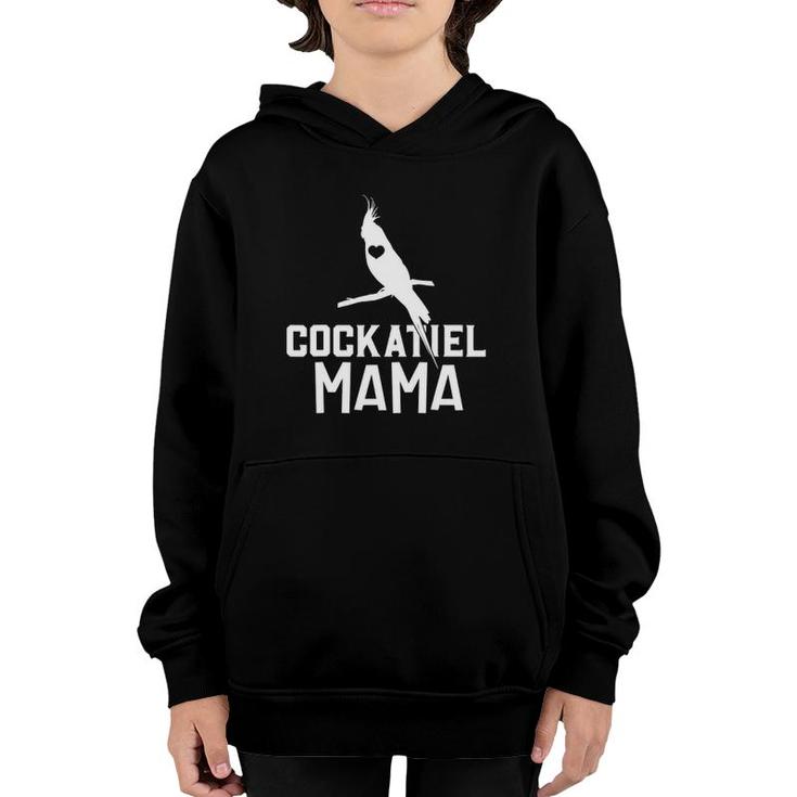 Cockatiel Mama Cockatoo Bird Lover Mother's Day Best Mom Ever Youth Hoodie