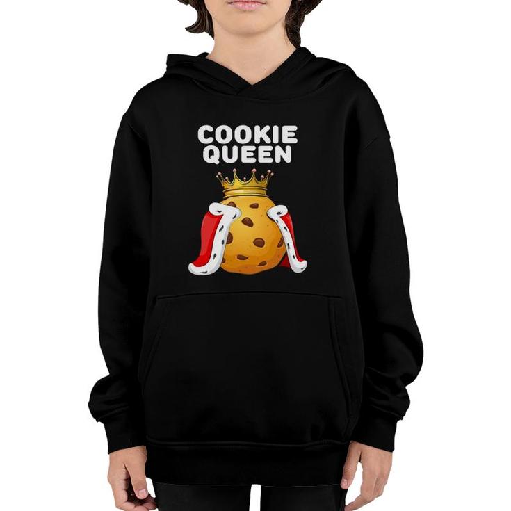 Cookie Queen Womens Cookie Lover Cute Cookie Youth Hoodie