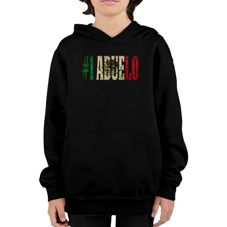 Cool Abuelo Gift Mexican  For Mexican Flag Youth Hoodie