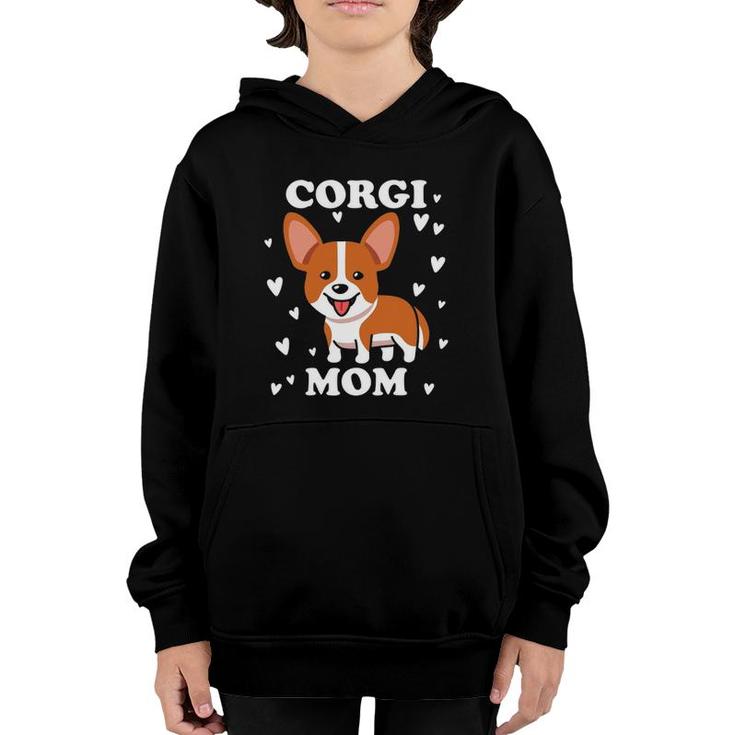 Corgi Mom Mother's Day Pet Lover Youth Hoodie