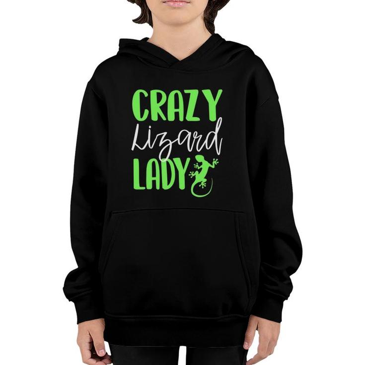 Crazy Lizard Lady Funny Owner Lover Reptile Cute Gift  Youth Hoodie