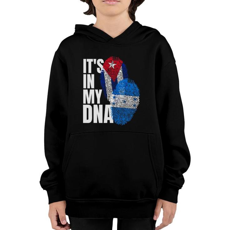 Cuban And Honduran Dna Flag Heritage Mix Youth Hoodie