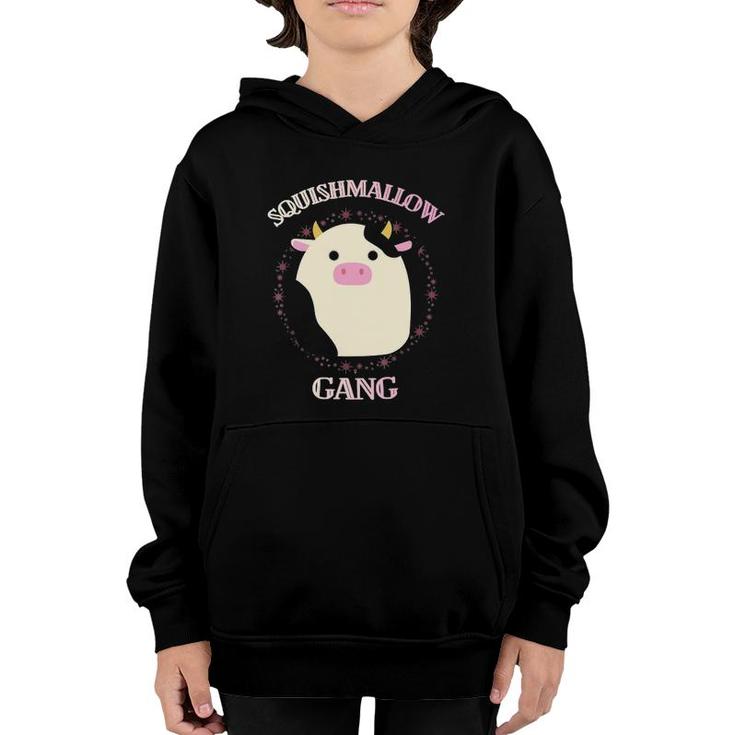 Cute Conner Cow Squishmallow Gang Youth Hoodie