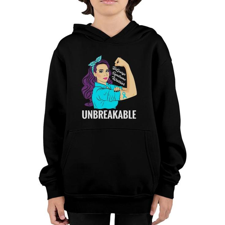 Digeorge Syndrome Awareness 22Q Deletion Syndrome Warrior Youth Hoodie